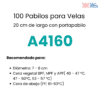 Pabilo para vela A4160 100 pz - Imagen 2