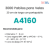 Pabilo para vela A4160 3000 pz - Imagen 2