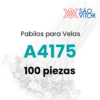 Pabilo para vela A4175 100 pz