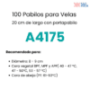Pabilo para vela A4175 100 pz - Imagen 2