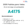 Pabilo para vela A4175 3000 pz - Imagen 2