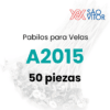 Pabilo para vela A2015 50 pz