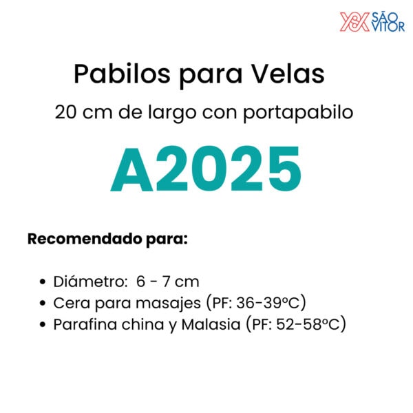 Pabilo para vela A2025 - Imagen 2