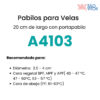 Pabilo para vela A4103 - Imagen 2