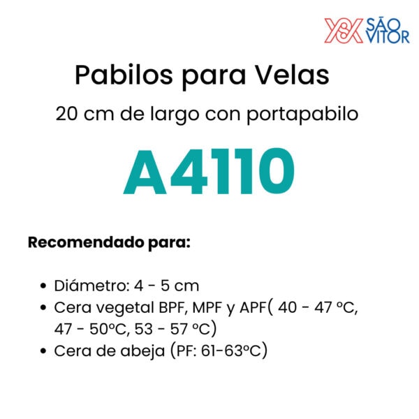 Pabilo para vela A4110 - Imagen 2