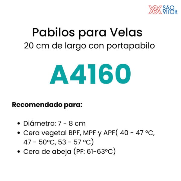 Pabilo para vela A4160 - Imagen 2
