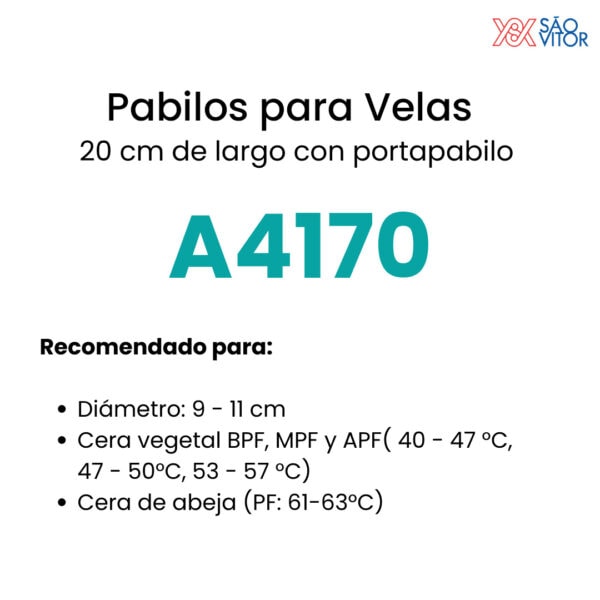 Pabilo para vela A4170 - Imagen 2