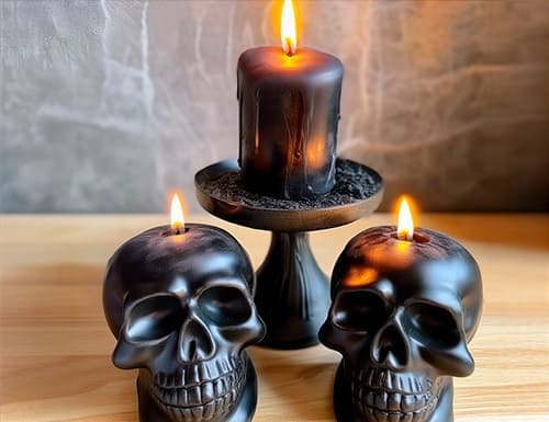 cera para velas para halloween aroma sandalo